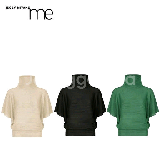 이세이미야케 미 돌먼스트레치 니트 탑--3