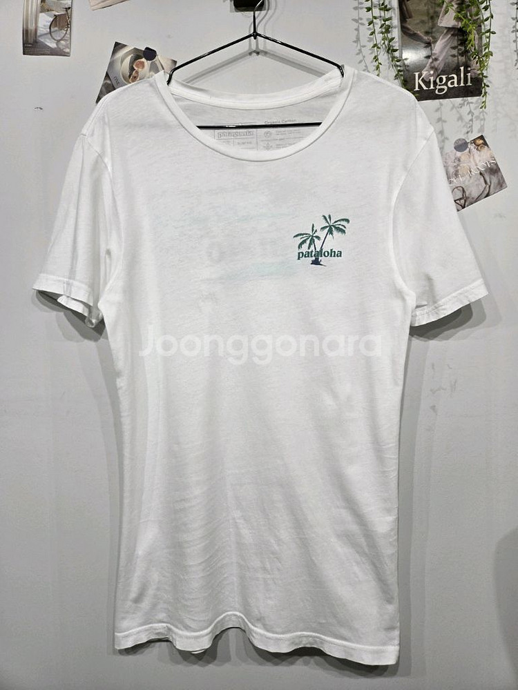 파타고니아 반팔 티셔츠 화이트 반팔티--2