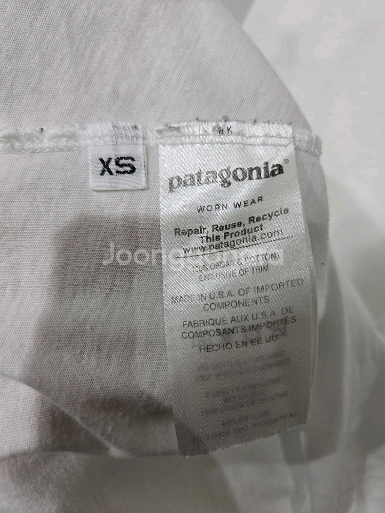 파타고니아 반팔 티셔츠 화이트 반팔티--5