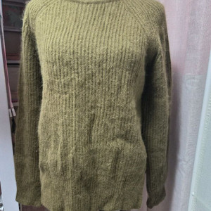 카키 블러썸 니트 프리사이즈