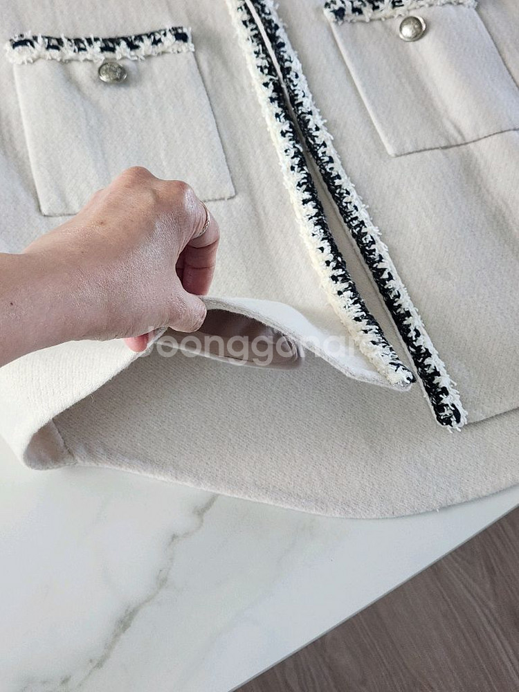 (새상품) system 시스템 트위드 양모베스트--2