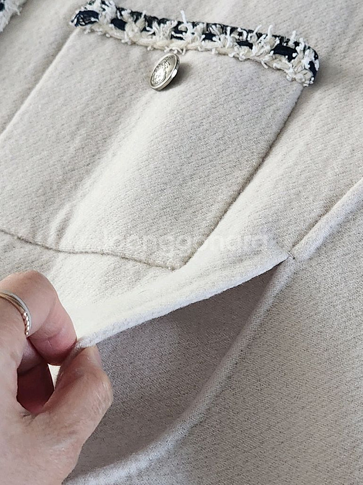 (새상품) system 시스템 트위드 양모베스트--5