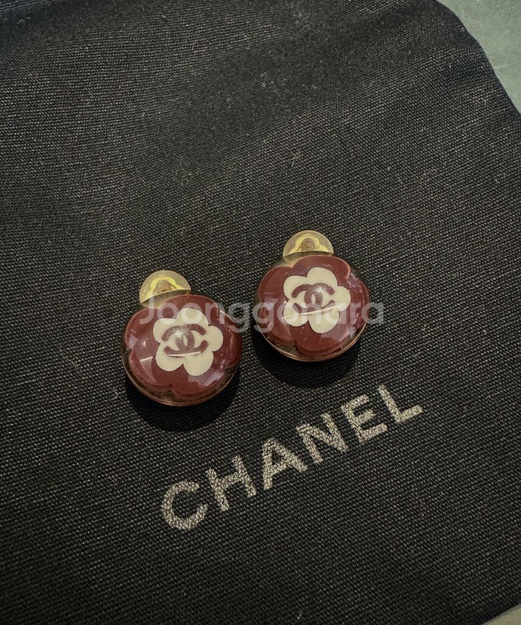 샤넬 CC 까멜리아 코코 클립 귀걸이 샤넬 빈티지귀걸이--1