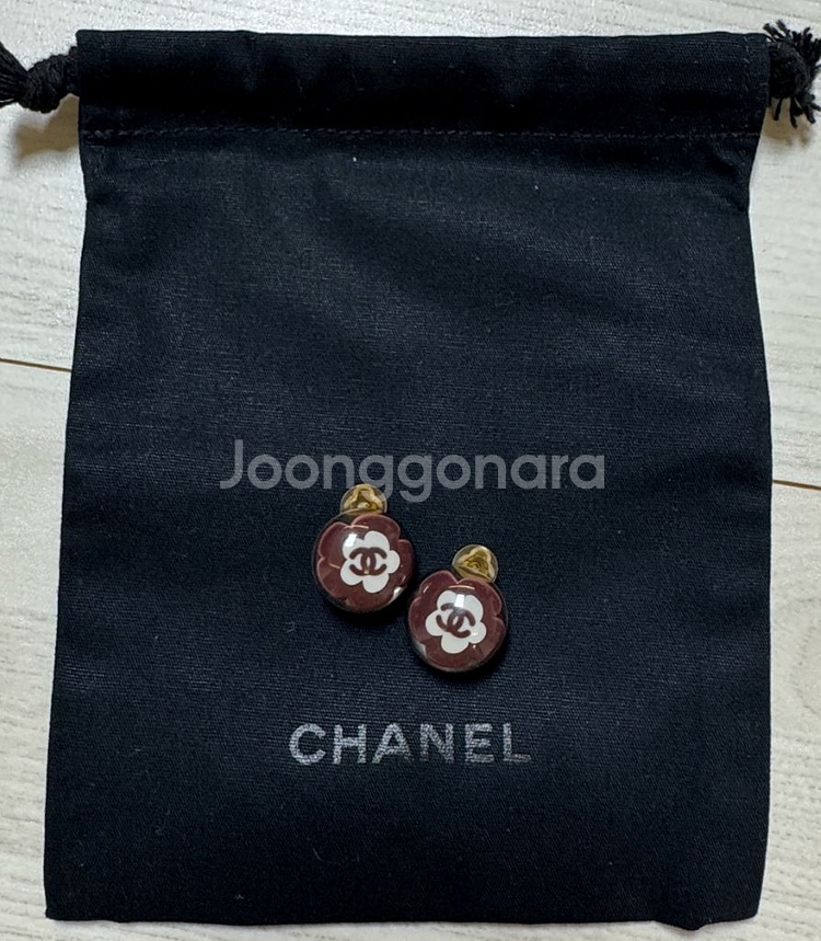 샤넬 CC 까멜리아 코코 클립 귀걸이 샤넬 빈티지귀걸이--0