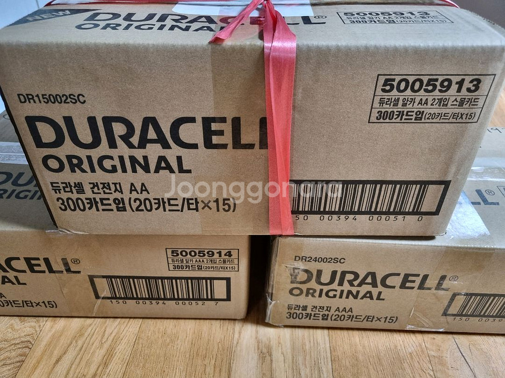듀라셀 AAA 건전지 1박스단위 600알 2p포장--1