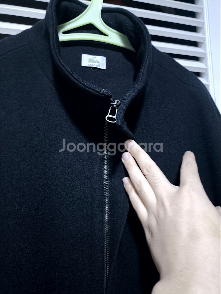 오버핏 100 라코스테 블루종 자켓 숏코트--4