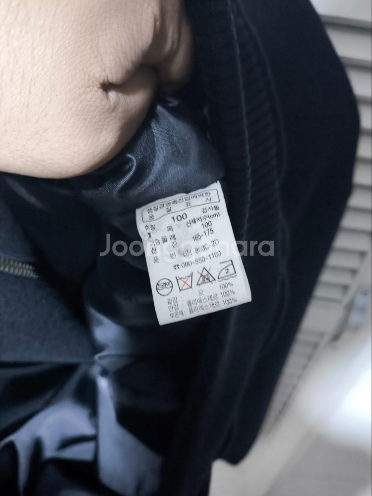 오버핏 100 라코스테 블루종 자켓 숏코트--6