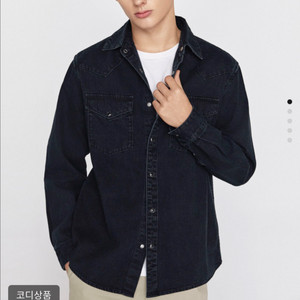 지오다노 남자 웨스턴 데님 셔츠 M