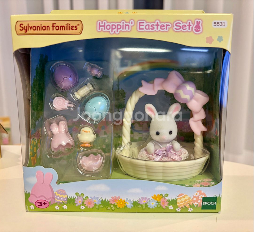 실바니안 패밀리 눈꽃토끼 부활절 세트--0