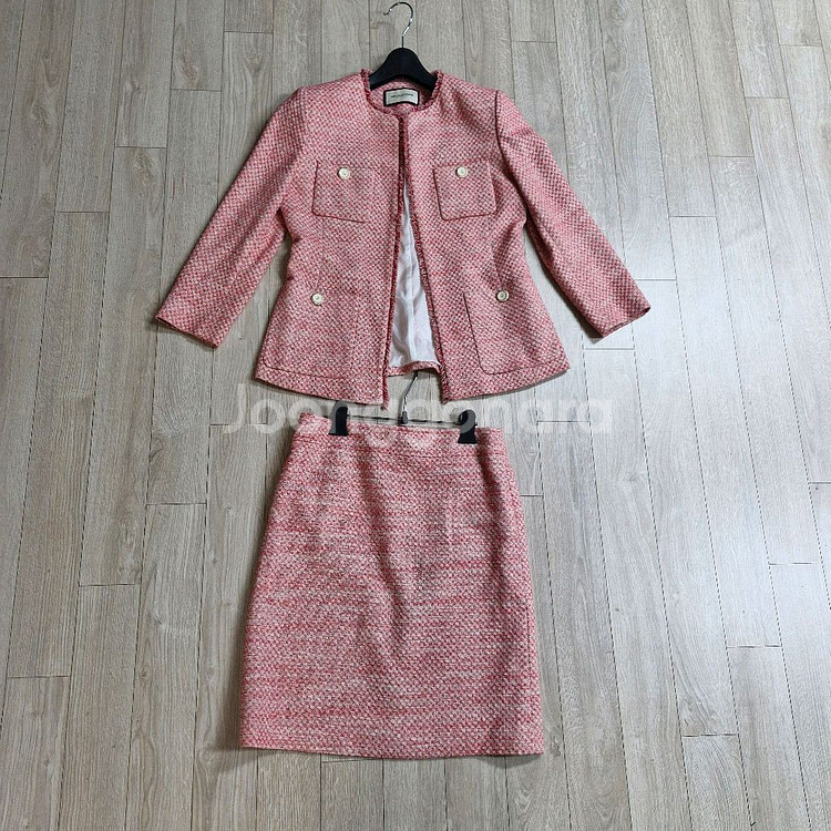 모조에스핀 트위드 쟈켓 치마 세트 66--6