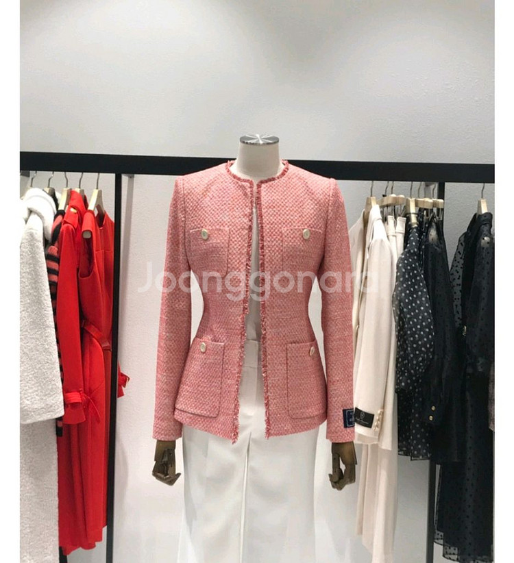 모조에스핀 트위드 쟈켓 치마 세트 66--4