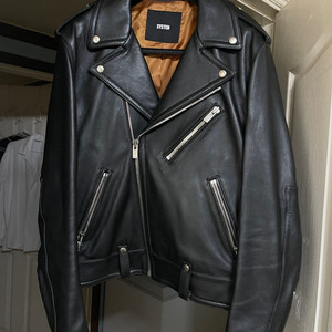 시스템옴므 가죽 라이더 자켓