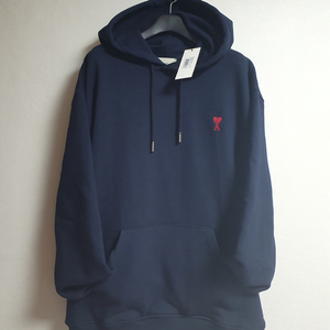 새상품 아미 드 꾀흐 후디 하트로고 네이비 후드티 XL