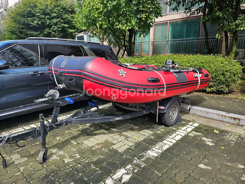 로드스타쉐도우 350 에어매트 고무보트 + 도하츠 18--0