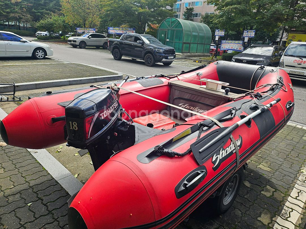 로드스타쉐도우 350 에어매트 고무보트 + 도하츠 18--1