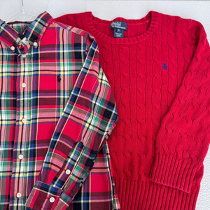 (120) 폴로 키즈 케이블 니트 6t