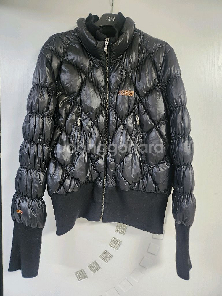 코오롱 스포츠 유광 패딩--0