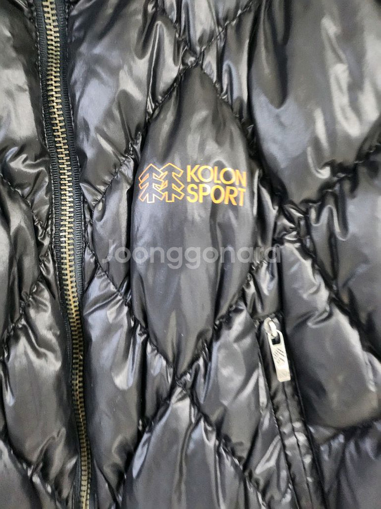 코오롱 스포츠 유광 패딩--1