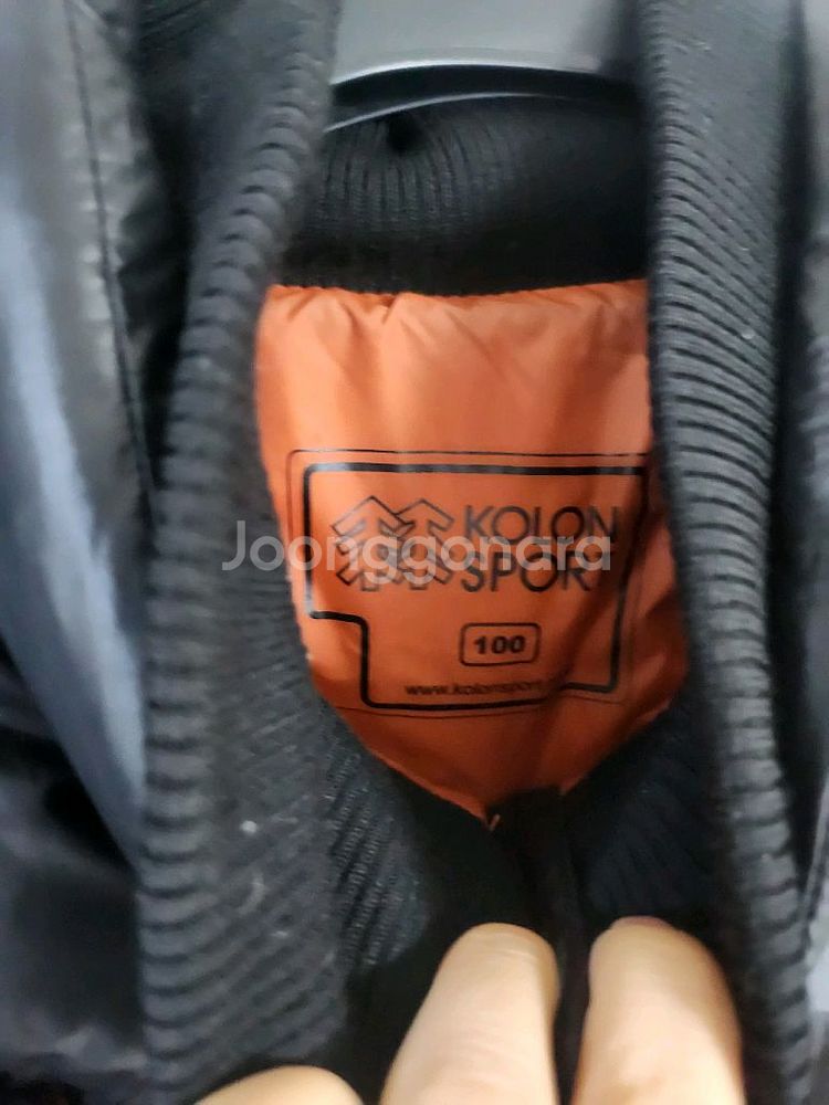 코오롱 스포츠 유광 패딩--3