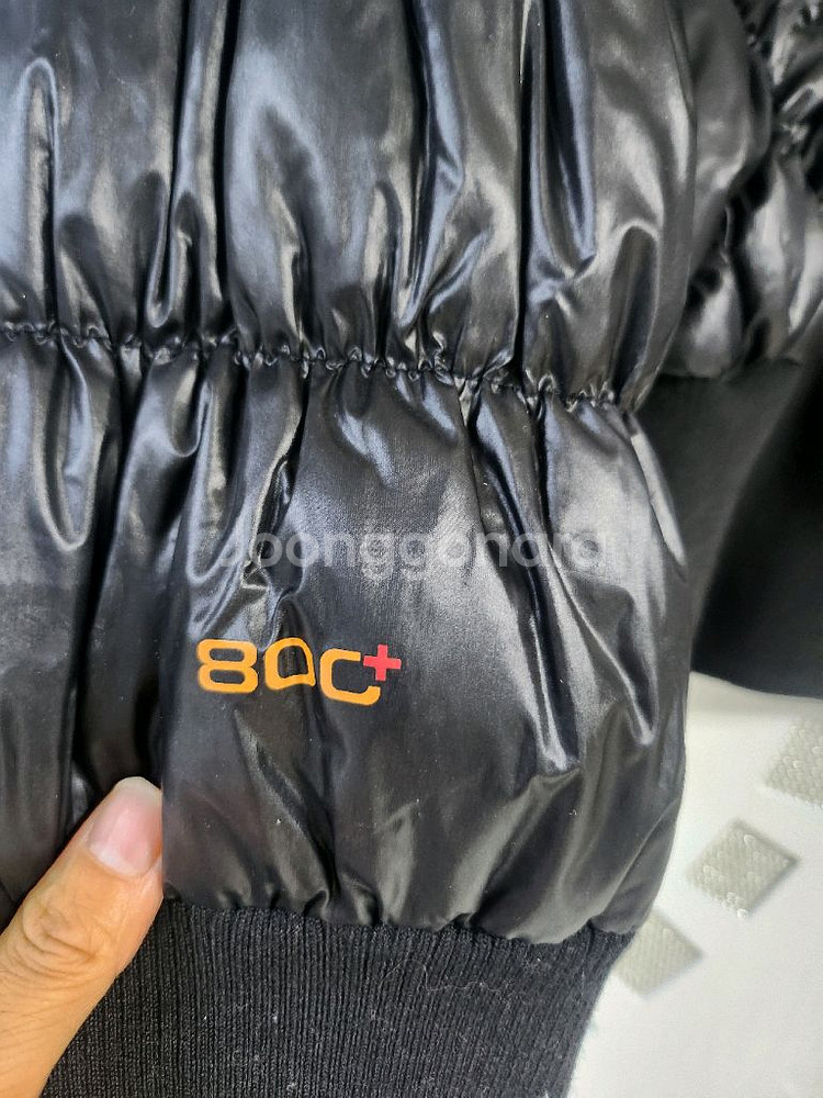 코오롱 스포츠 유광 패딩--2