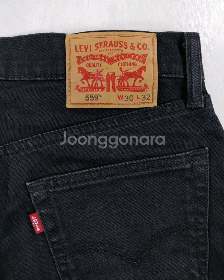 리바이스 559 블랙진 흑청 30인치 W30 L32--9