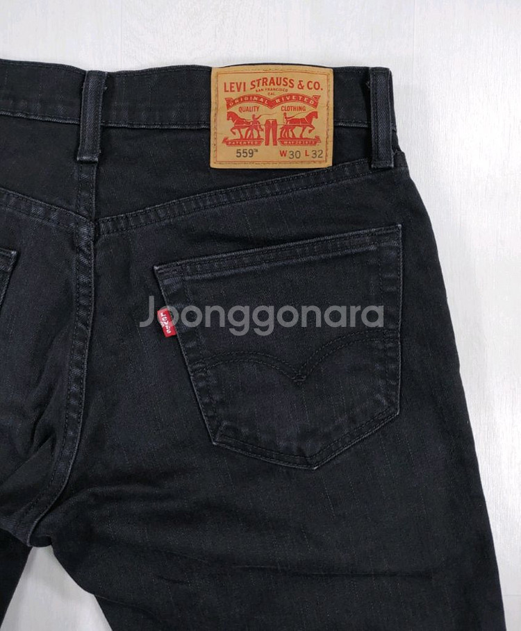 리바이스 559 블랙진 흑청 30인치 W30 L32--15