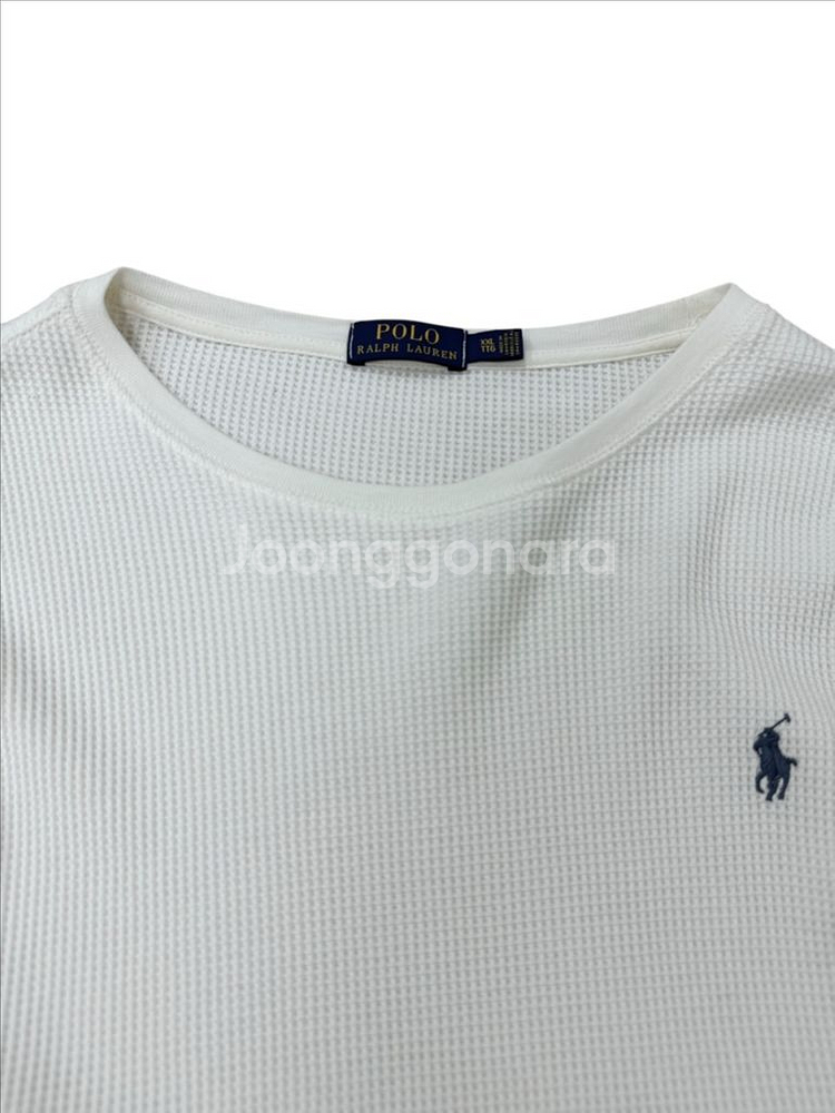폴로 와플 긴팔티셔츠 아이보리 (2XL)--2