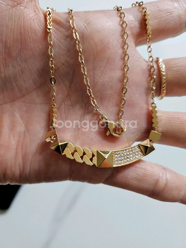 18k로즈골드 목걸이--1