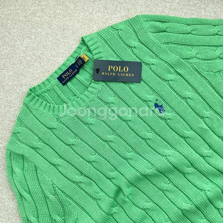 폴로 케이블 반팔니트--3
