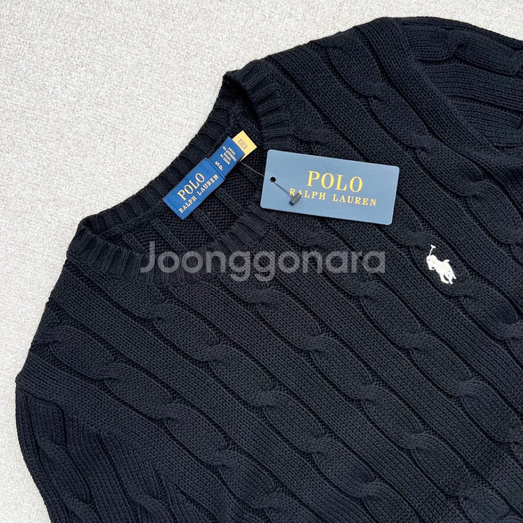 폴로 케이블 반팔니트--4