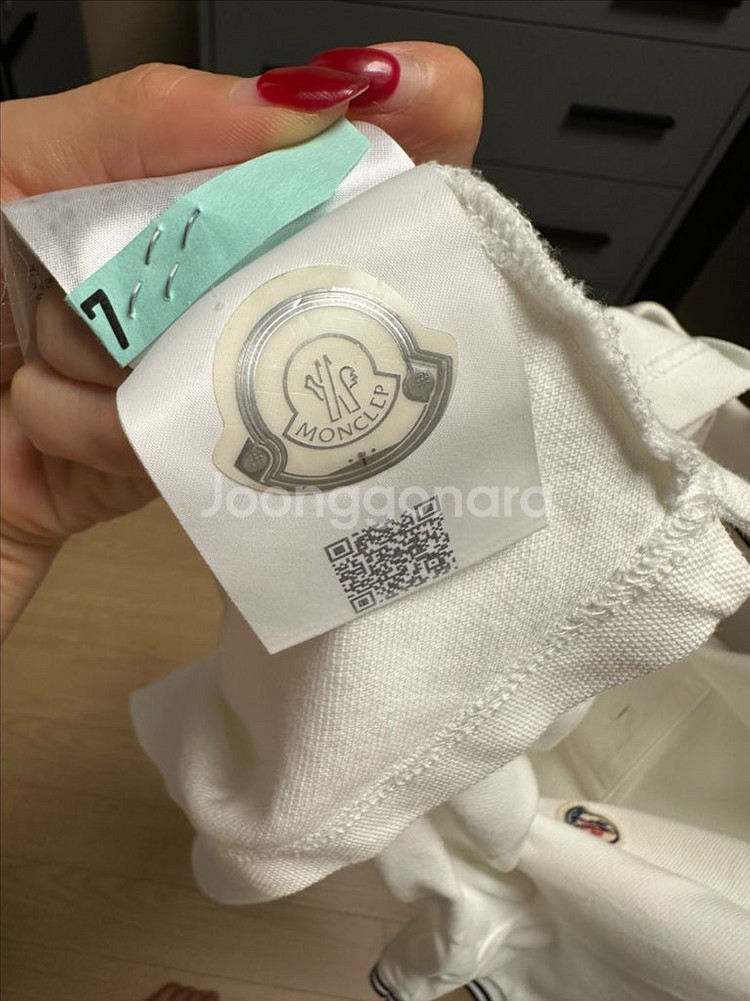 몽클레어 남성 폴로 카라 반팔티셔츠--1