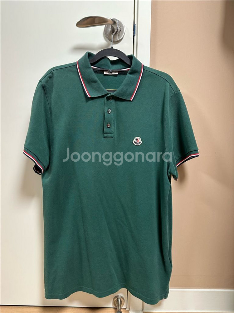 몽클레어 남성 폴로 카라 반팔티셔츠--4