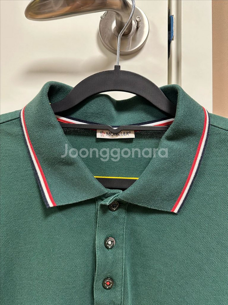 몽클레어 남성 폴로 카라 반팔티셔츠--5