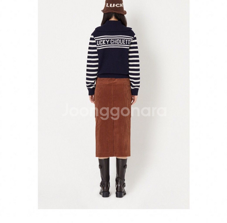 럭키슈에뜨 울 스트라이프 니트 프리--4