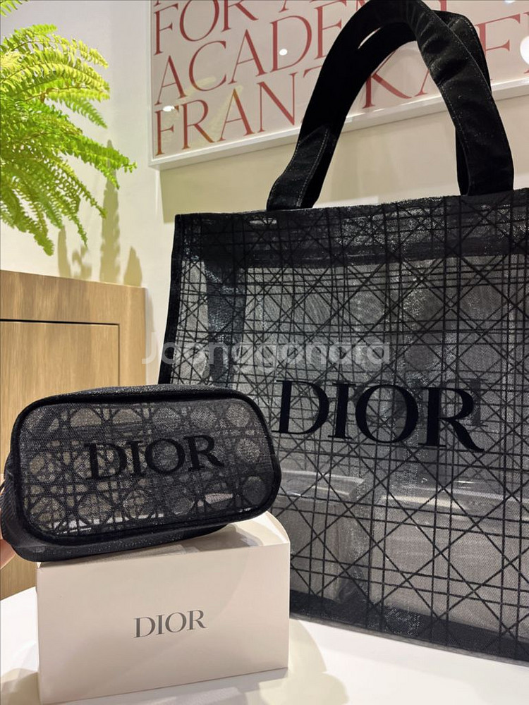 디올메쉬파우치+토트백세트--0