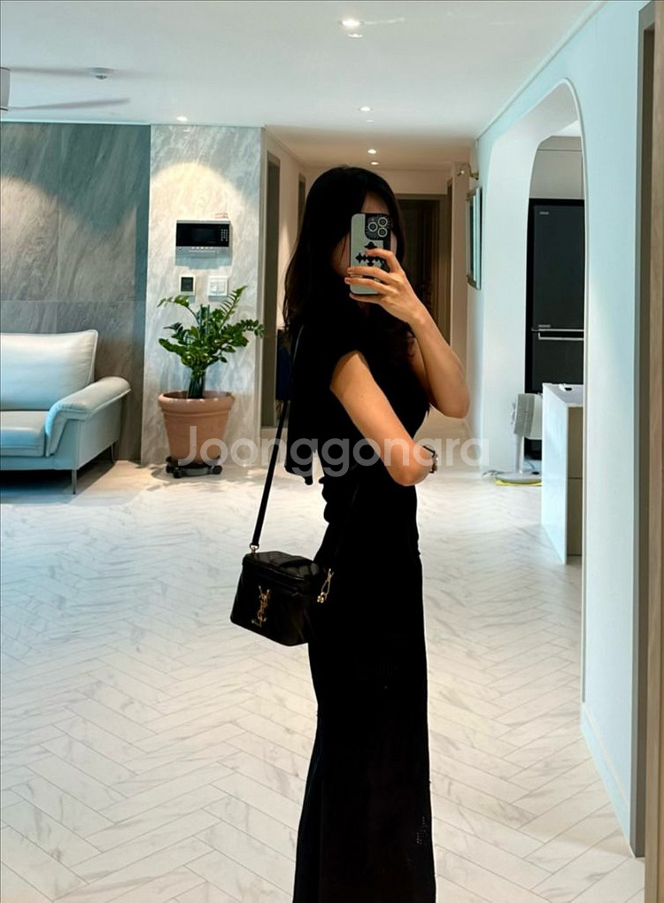 입생로랑 체인크로스 메이크업 파우치--7