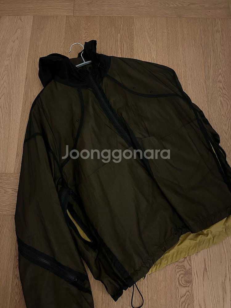 쿠어 coor 리버서블오간자 후디드 점퍼 M--1