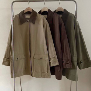 셀프서비스 포켓 트렌치 워크자켓 베이지