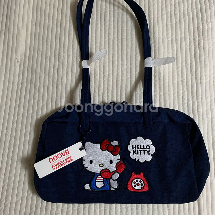 baggu 바쿠 헬로키티 바쿠백 키티 보울러백 스몰--0