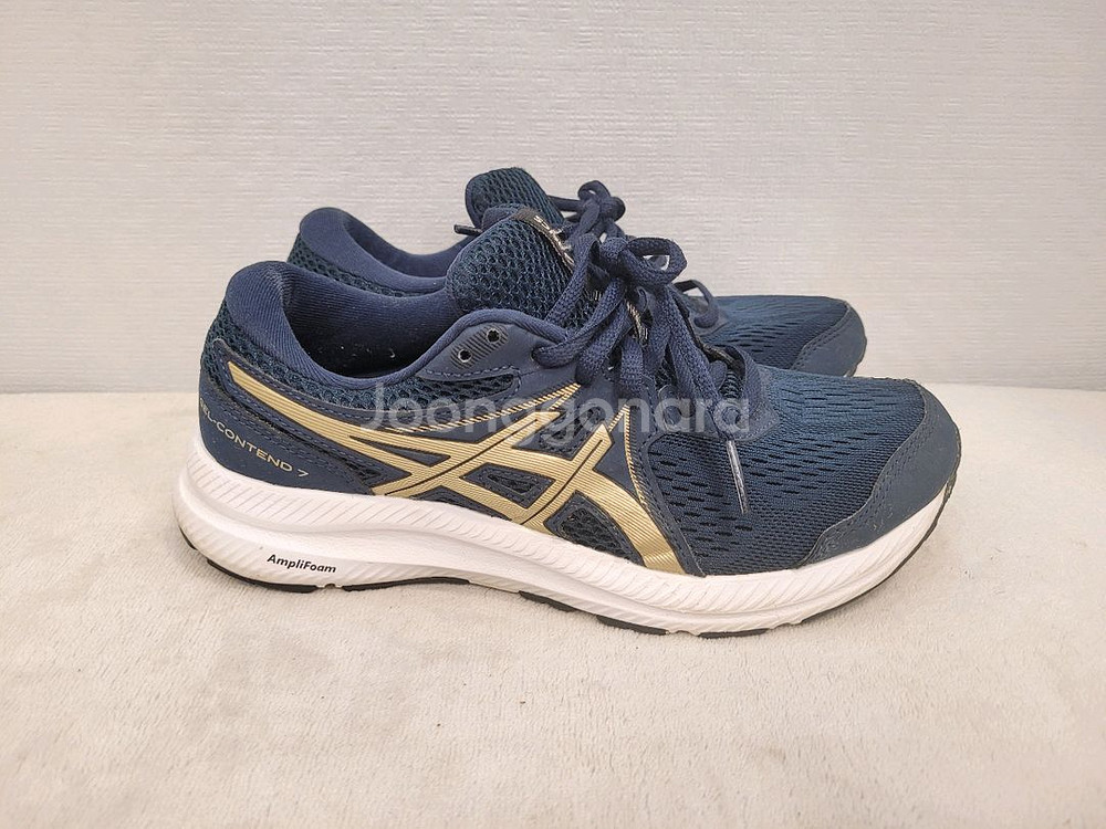 아식스 가벼운 젤-컨텐드 7 러닝화 운 235mm네이비--2