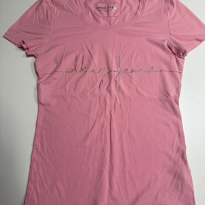 DKNY JEANS 핑크 반팔 티셔츠 XS