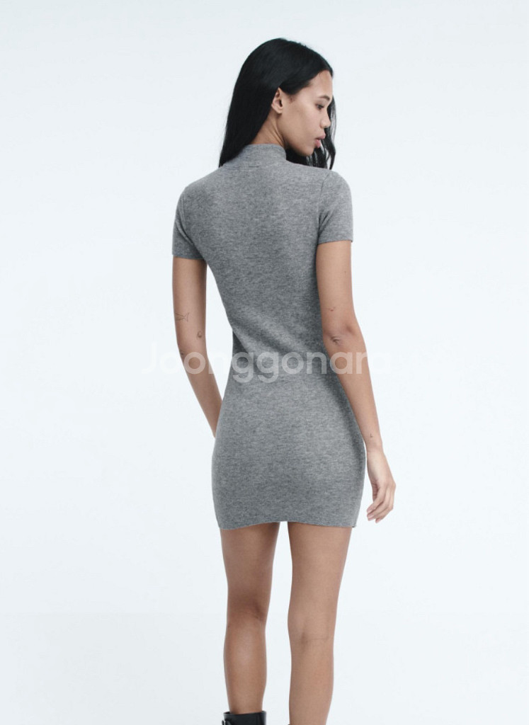 자라 타이트핏니트원피스 라지--5