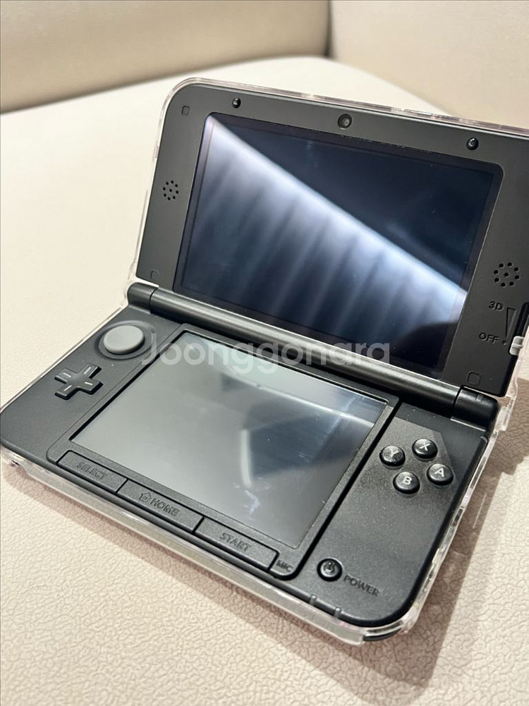 닌텐도 3DS XL 레드 + 튀동숲 등 게임칩 세트--1