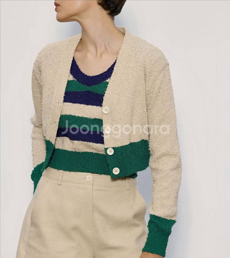 [S] NEUL PIG TAIL 니트 가디건 + 베스트--2