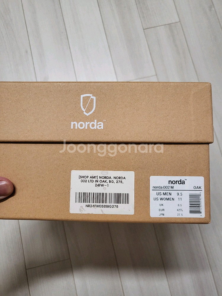 노다(norda)002 oak색상 US9.5(270)--2