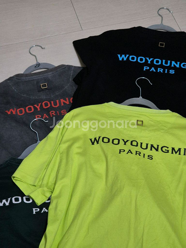 우영미 백로고 반팔티 48 급처--3