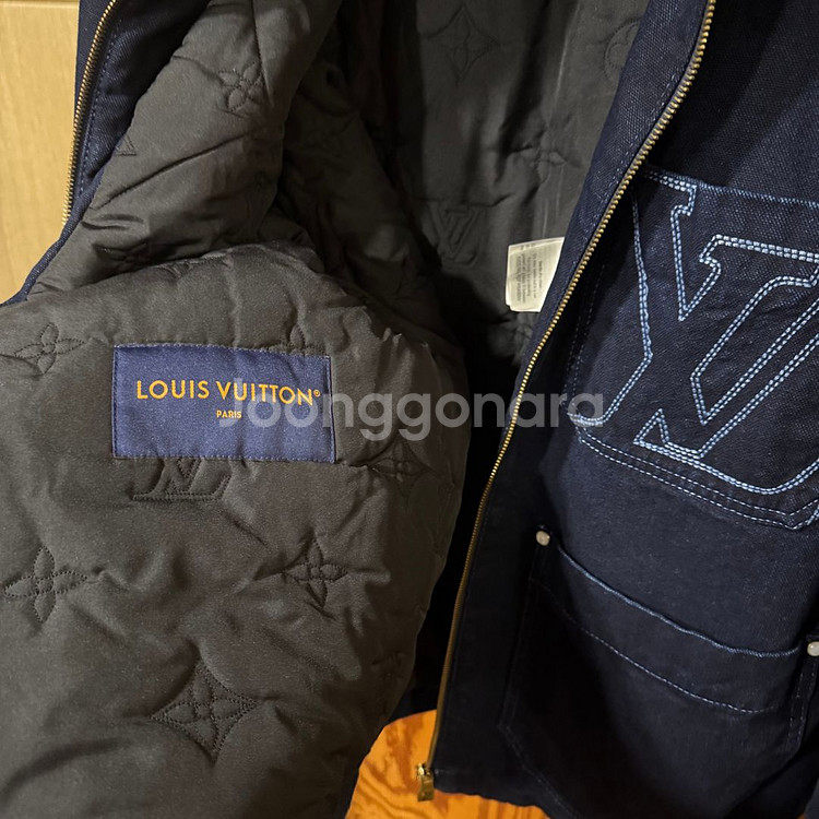 루이비통 2025 윈터리 데님 패딩 청자켓--8