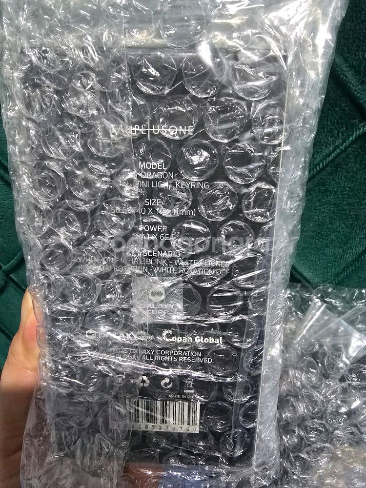 지드래곤 미니 라이트 키링 블랙/민트 세트(2개)--4