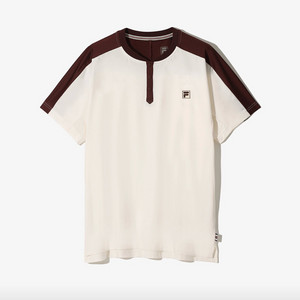 (새상품) FILA 휠라매치 헨리넥 반팔티 테니스티셔츠