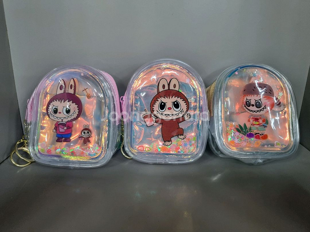 라부부 홀로그램 워터 파우치 키링 동전지갑 다용도 미니--0